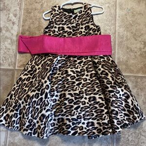 Vintage Couture leopard dress. Size 5.